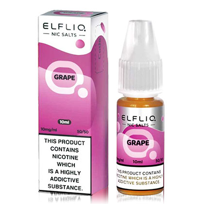 Grape ElfLiq Nic Salt by Elf Bar 10ml ElfLiq Nic Salt Grape