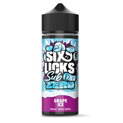 Sub Zero Grape Ice by Six Licks 100ml Sub Zero Grape Ice