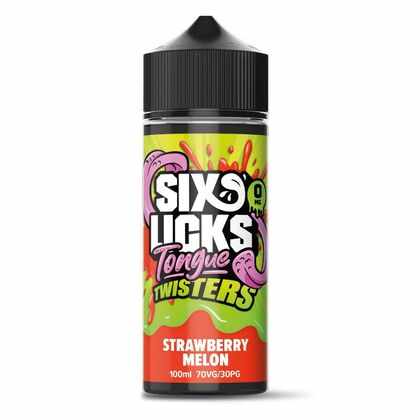 Tongue Twisters Strawberry Melon by Six Licks 100ml Tongue Twisters Strawberry Melon