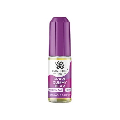 Grape Gummy Bear Nic Salt E-Liquid by Bar Juice 5000 Grape Gummy Bear Nic Salt E-Liquid