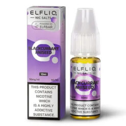 Blackcurrant Aniseed Elfliq Nic Salt by Elf Bar 10ml