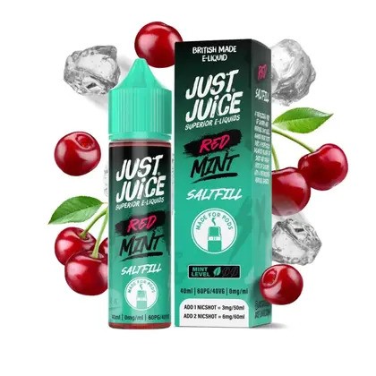 Just Juice Red Mint 40ml Shortfill Just Juice Red Mint